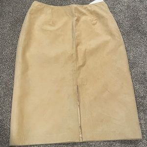 Danier almond suede pencil skirt